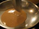 laddle batter into a hot buttered pan 061